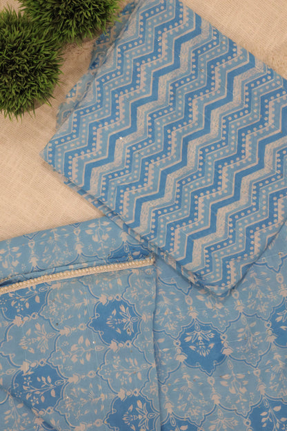 Chanderi print saree