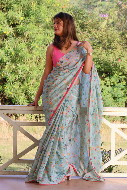 Gardenia Viscose Saree