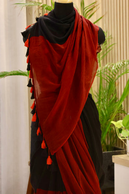 Rangrekha -  Mul Cotton Saree